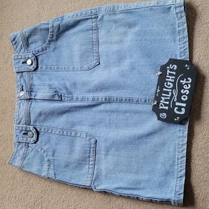 Cato Denim Skirt 12 Light Wash Mini